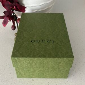 Gucci Olive Green Embossed Box